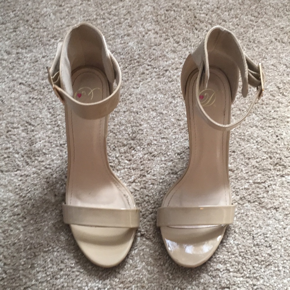 Nude Open Toe Heels